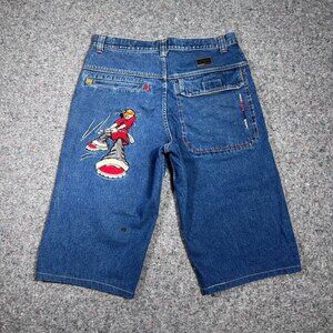 Vintage Y2K Paco Baggy Jean Shorts Size 36 / XL JNCO...